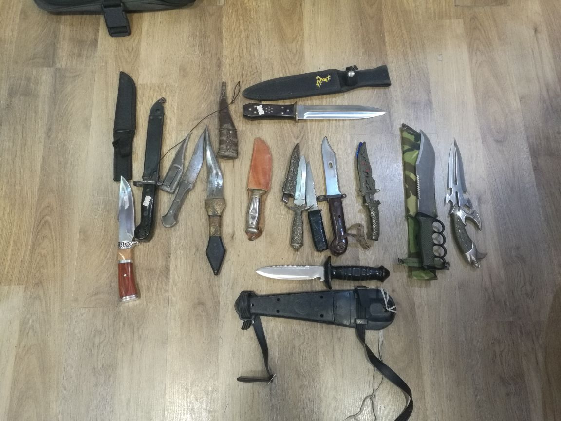 ממש לא משחקים: חלק מהשלל שהוחרם במבצע (צילום: דוברות המשטרה)